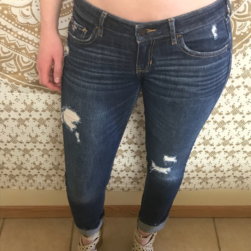 Hollister angle cut jeans